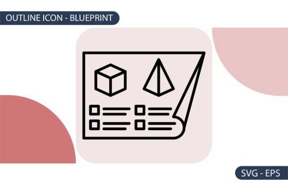 Blueprint Icon: Evaluating a Specialized 3D Printing Vector Asset