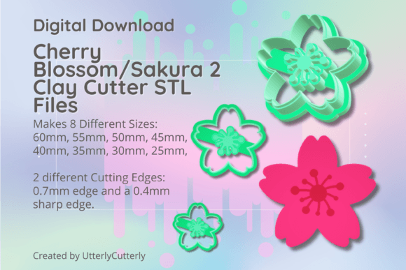 Cherry Blossom Clay Cutter STL Files
