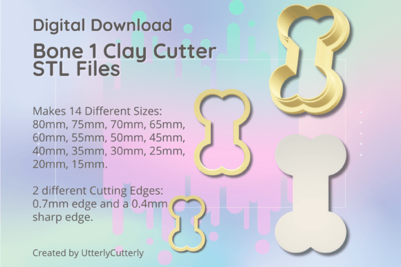 Clay Cutter STL File - Bone 1: Elevating Custom Craft Production with Digital Precision