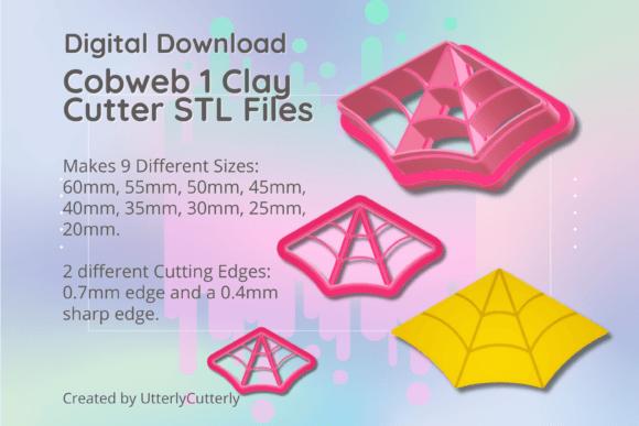 Clay Cutter STL File - Cobweb 1: Whimsigoth Designs