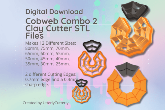 Clay Cutter STL File - Cobweb Combo 2: Optimizing Your Whimsigoth Designs