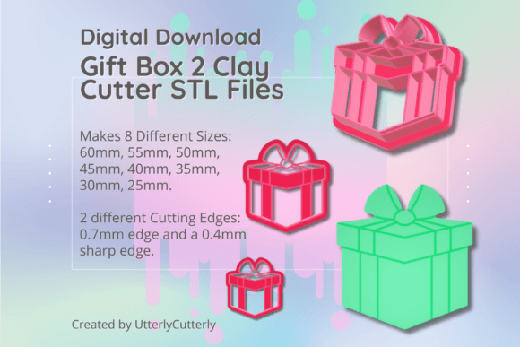 Clay Cutter STL File - Gift Box 2: A Practical Digital Asset for Makers