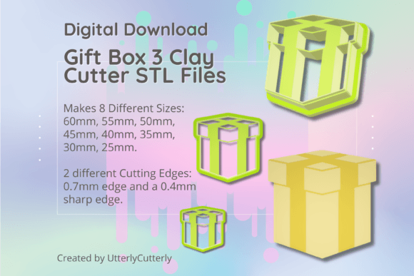 Clay Cutter STL File - Gift Box 3 - Chri: Optimizing Your Digital Download for Professional Results