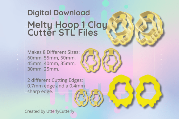 Clay Cutter STL File - Melty Hoop 1: Modern Design for Digital Fabrication