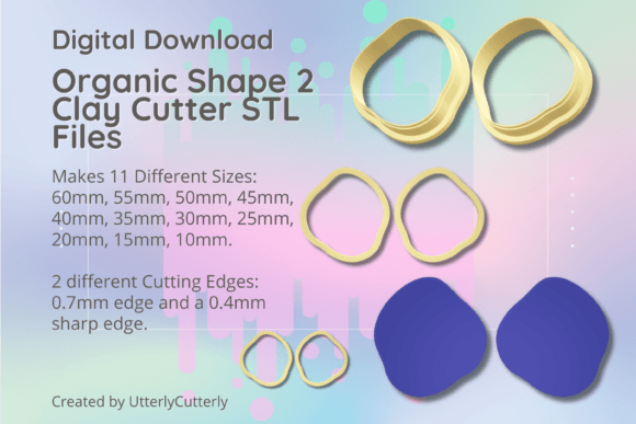 Clay Cutter STL File - Organic Shape 2: A Technical Overview for Makers
