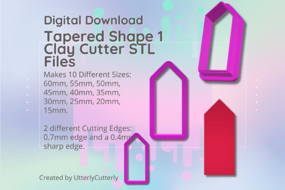 Clay Cutter STL File - Tapered 1: Optimizing Your Digital Fabrication for Jewelry and Baking
