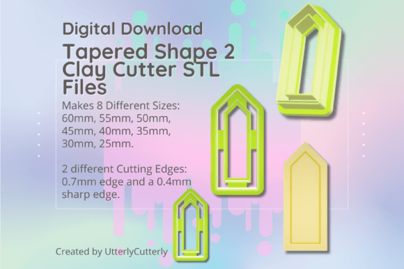 Clay Cutter STL File - Tapered 2: Precision Digital Tools for Modern Makers