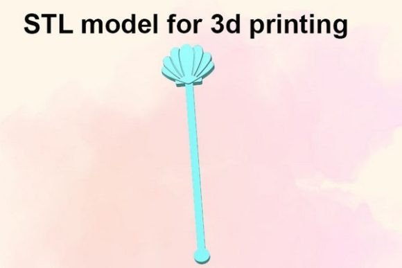 Drink Stirrer Seashell STL File: Elevating Party Aesthetics with 3D Printing