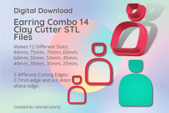 Elevating Handmade Jewelry Production with the Earring Combo 14 Clay Cutter Digital Download