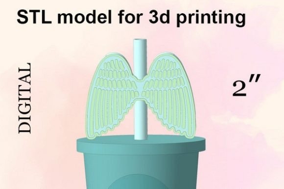 Evaluating the Angel Wings Straw Topper STL File for Thematic Event Styling