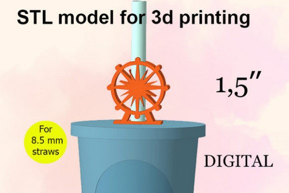 Ferris Wheel Straw Topper STL File: Evaluation and Usage Guide