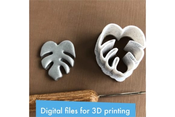 Mastering Botanical Details with Monstera Leaf Clay Cutters STL Files