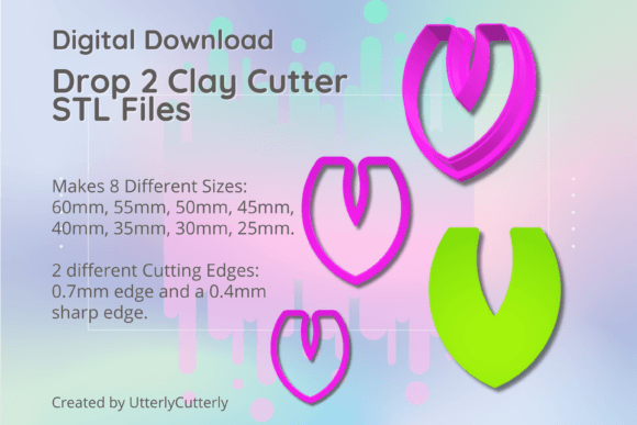 Mastering Polymer Clay and Baking with the Drop Shape Clay Cutter STL File Bundle