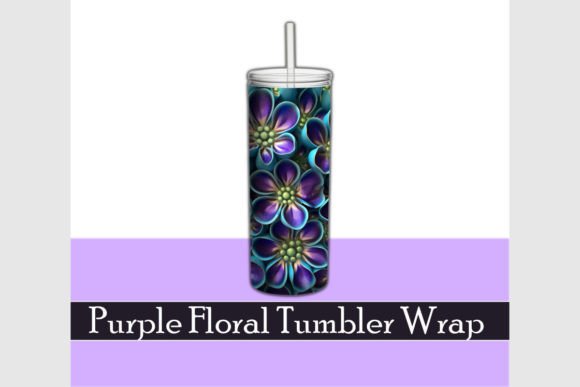 Mastering the Pretty Purple Flowers 3D Tumbler Wrap: A Guide to Vibrant Sublimation Designs