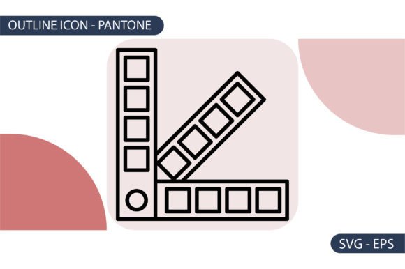 Pantone Icon: High-Quality Outline Assets for 3D Printing